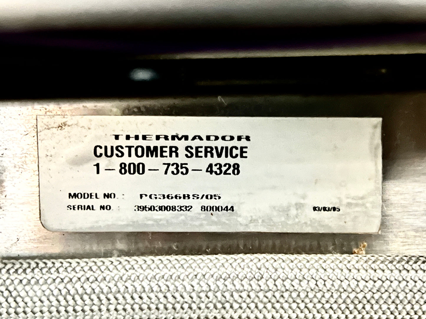 Thermador Pro Grand PG366BS 36 Inch Pro Style All Gas Range , 6 Star Burners , 2 with ExtraLow Simmer Settings), European 3rd Element Convection & 5.1 cu. ft. Oven Capacity, Natural Gas 369276