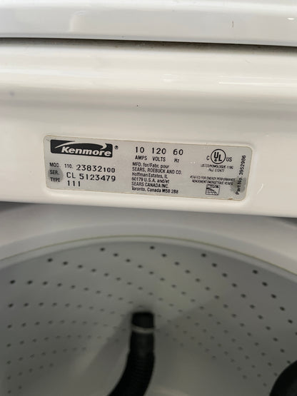 Kenmore 80 Series Top Load Washer In White, 110. 23832100, 999759