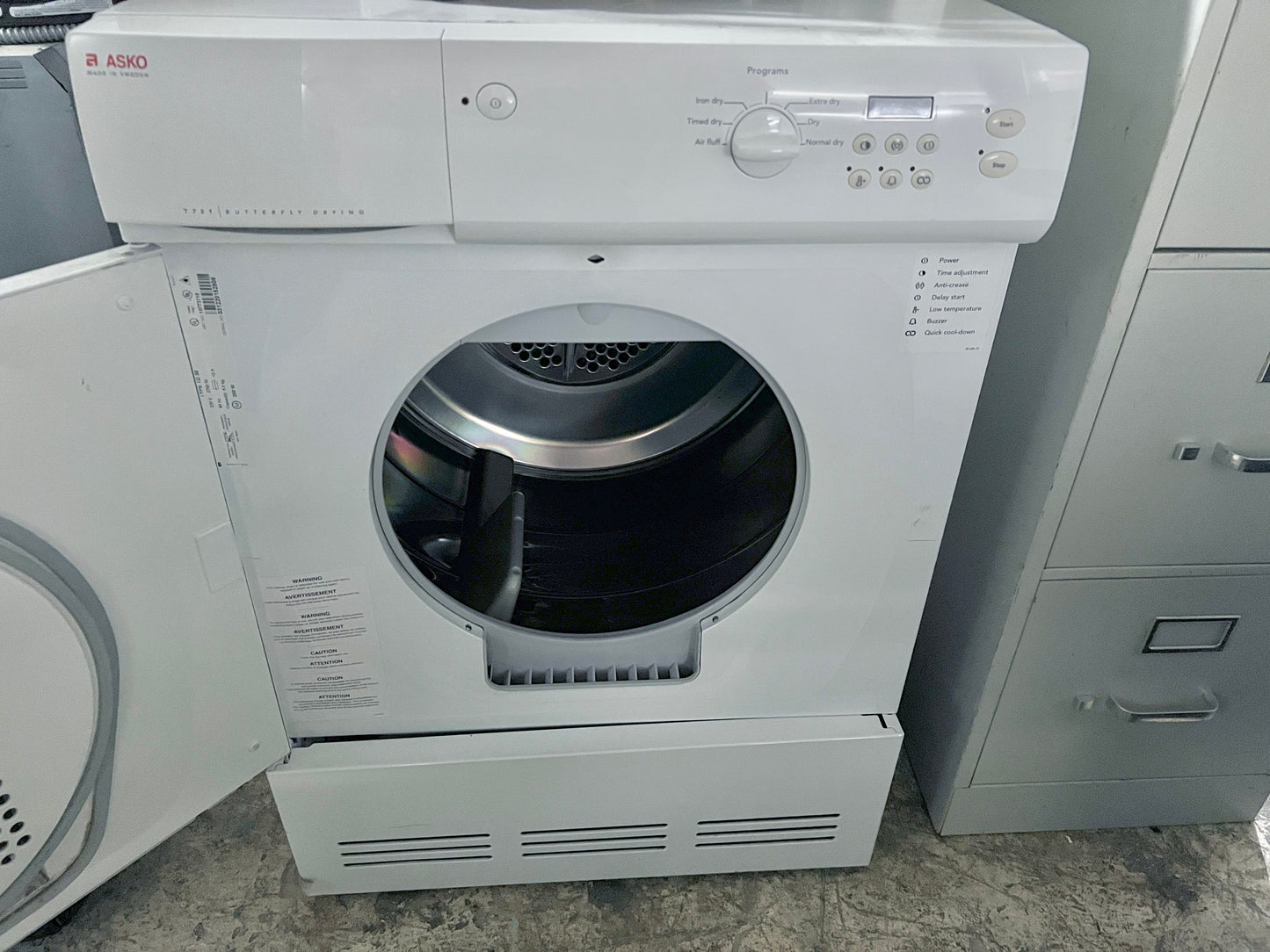 24 Inch ASKO T731W Electric Front Load Dryer , 10773110 , White , 444333