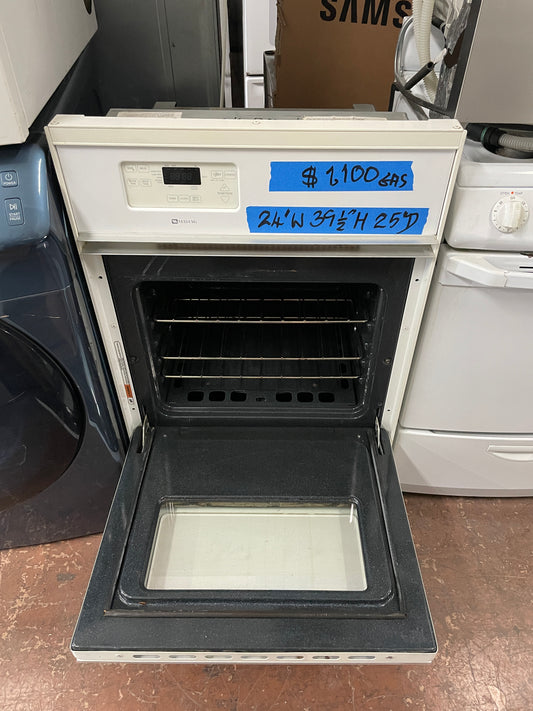 24 Inch Maytag Single Wall Gas Oven In White, CWG3100AAE 29 999852