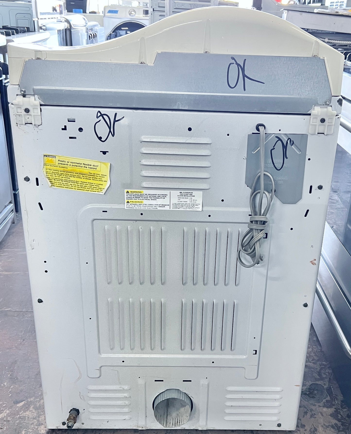 27 Inch Maytag Neptune MDG5500AWW White Front Load Gas Dryer Machine , 373714