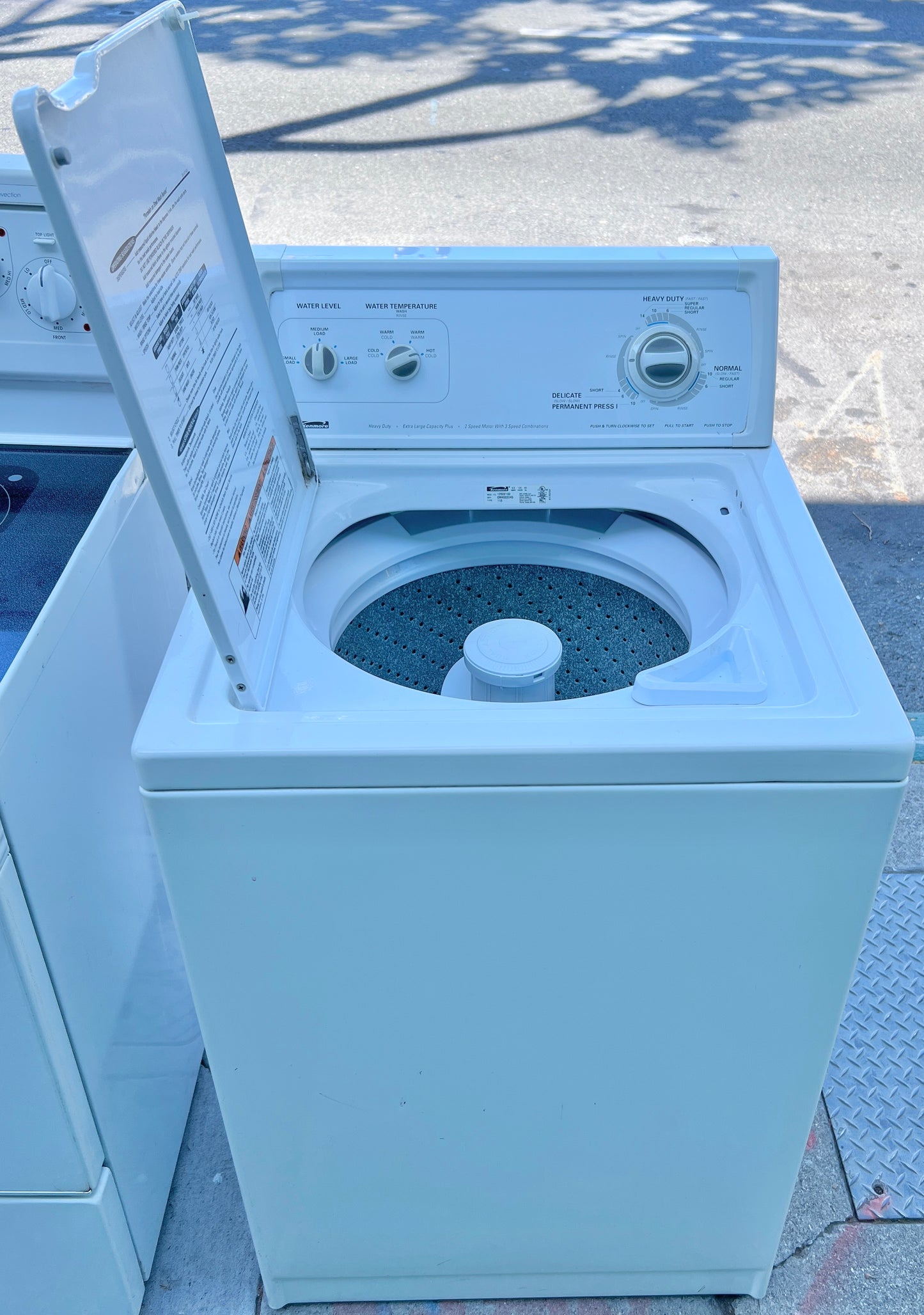 24 Inch Kenmore Heavy Duty Top Load Washer with Transmission , 110.12502100 , White , 373739