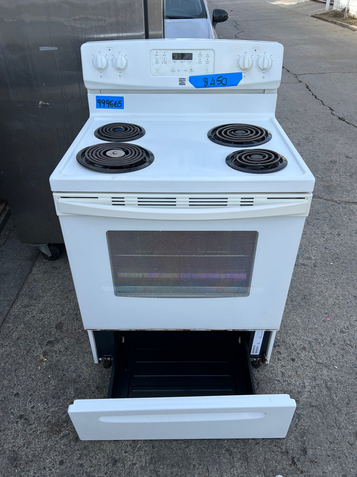 Kenmore 30 Inch Electric Coil Burner Range In White, 790.94142310, 999665