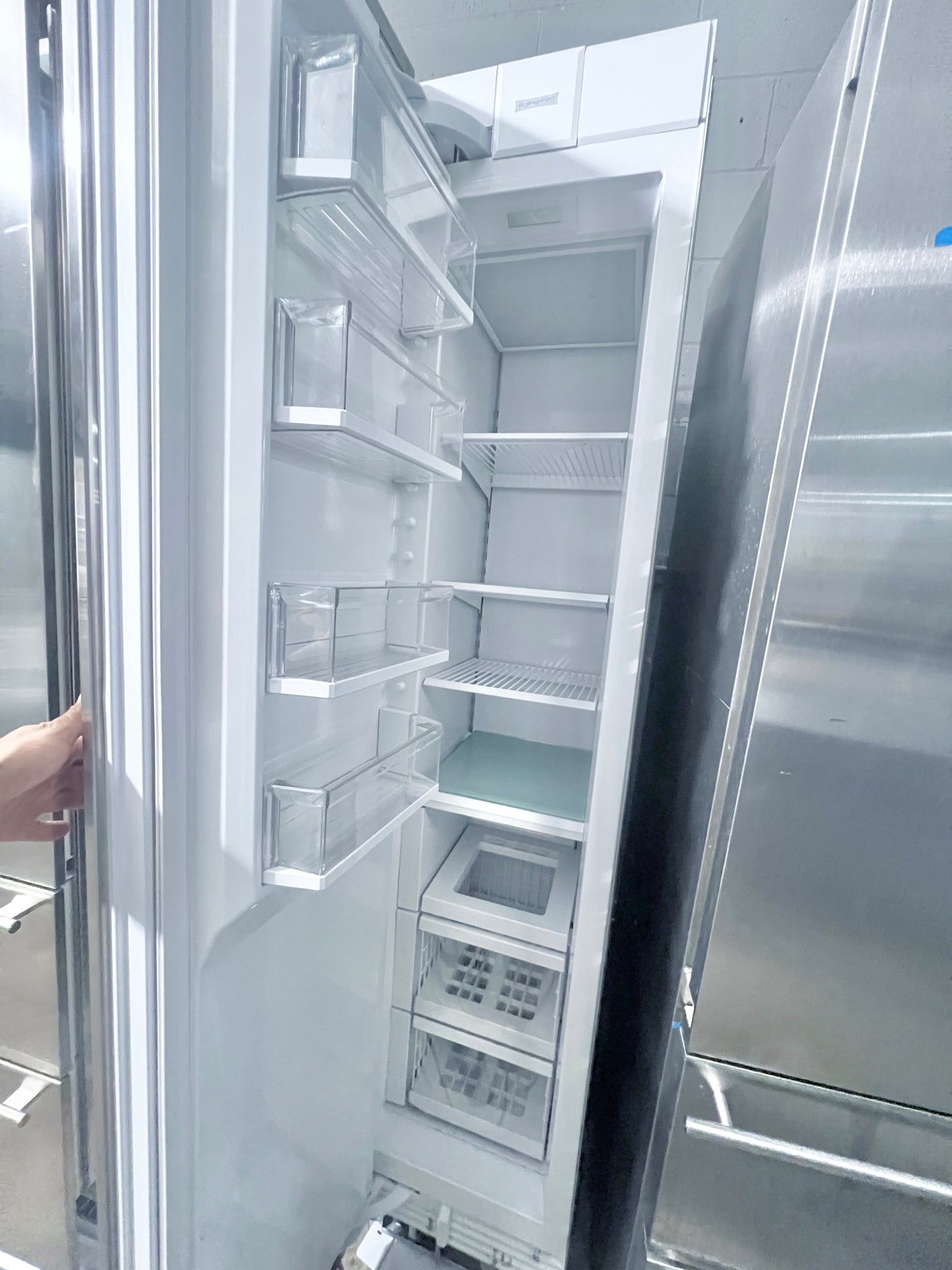 Subzero Built In 54 Inch Column Set , 30 inch 4 Door Refrigerator and 18 Inch Freezer , Stainless Steel , 373769