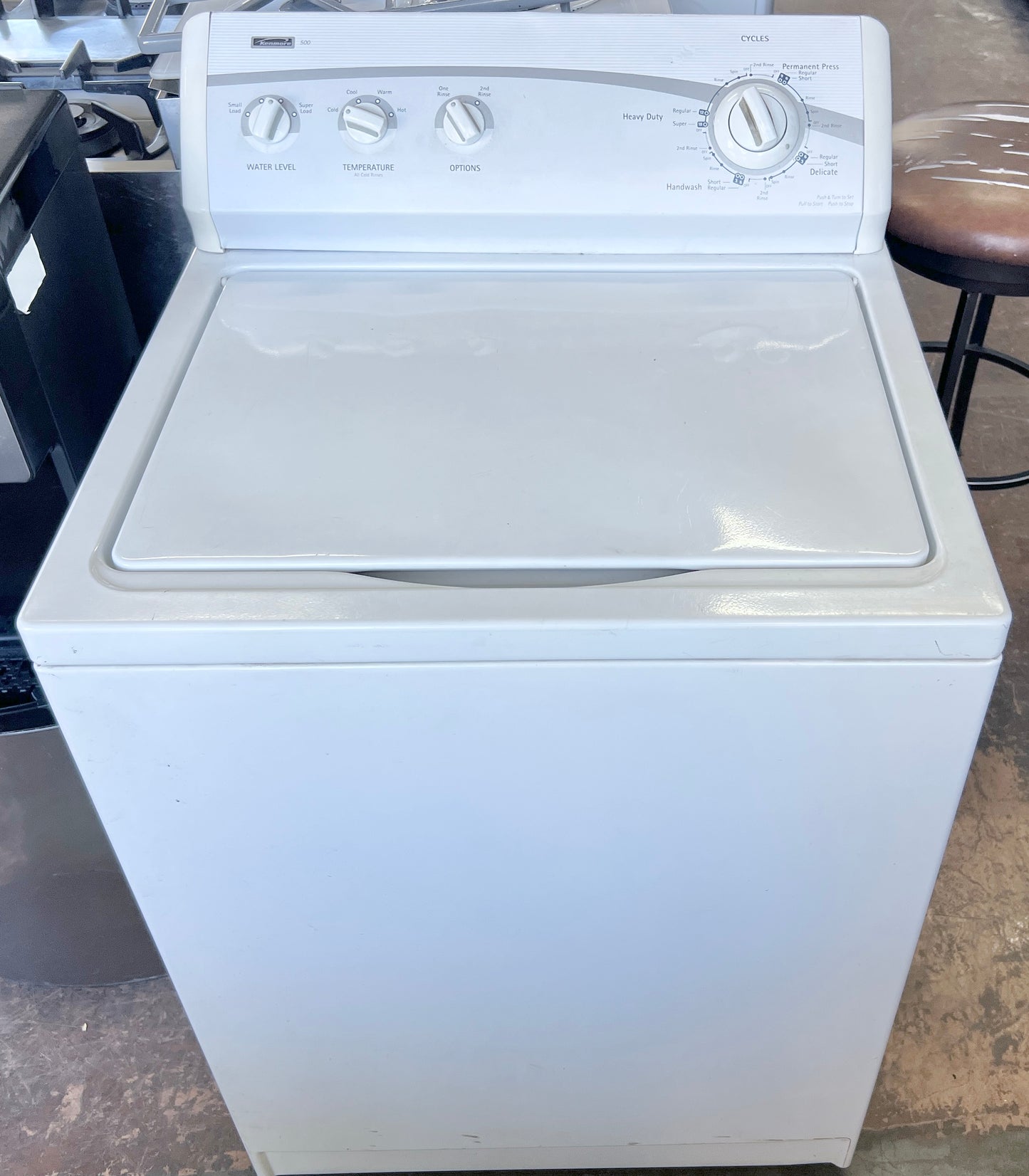 Kenmore Top Load Heavy Duty Washer with Strong Transmission and Agitator , White , 27 Inch ,