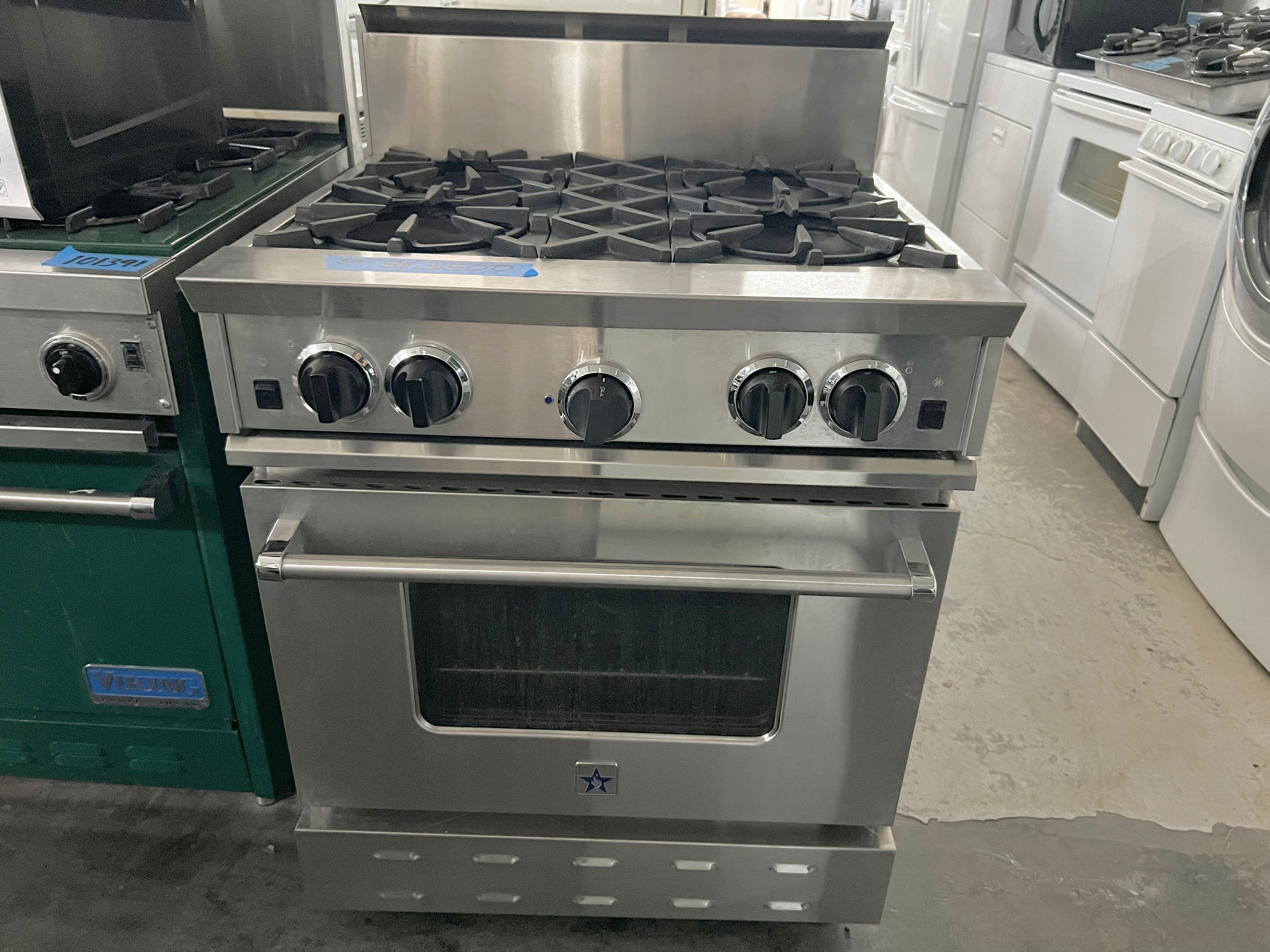 30 Inch BlueStar Gas Range with Convection Oven , 4 Burner, Stainless ...