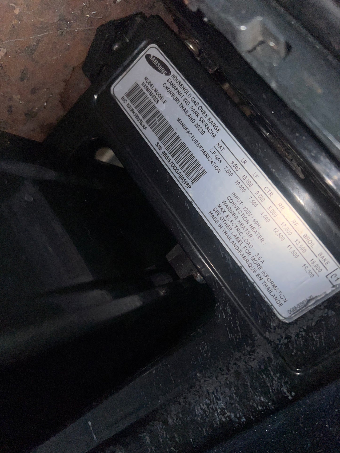 30 Inch 5.8 Cu.Ft Samsung Gas Range With Convection Oven In Stainless Steel, 5 Burners, NX58H5600SS, 444279