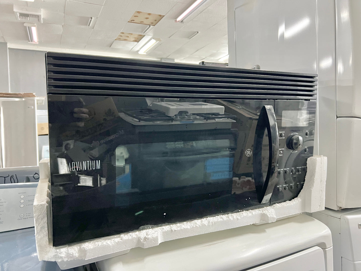 30 Inch GE Advantium Microwave Speed Oven , 220V, Black, Over the Range , 444192