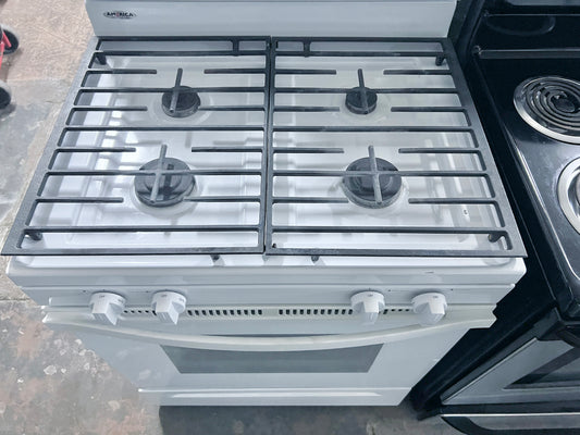 30 inch Whirlpool WFG515S0EW0 Gas Range , 4 Burner , Continuous Grates , White , 373888