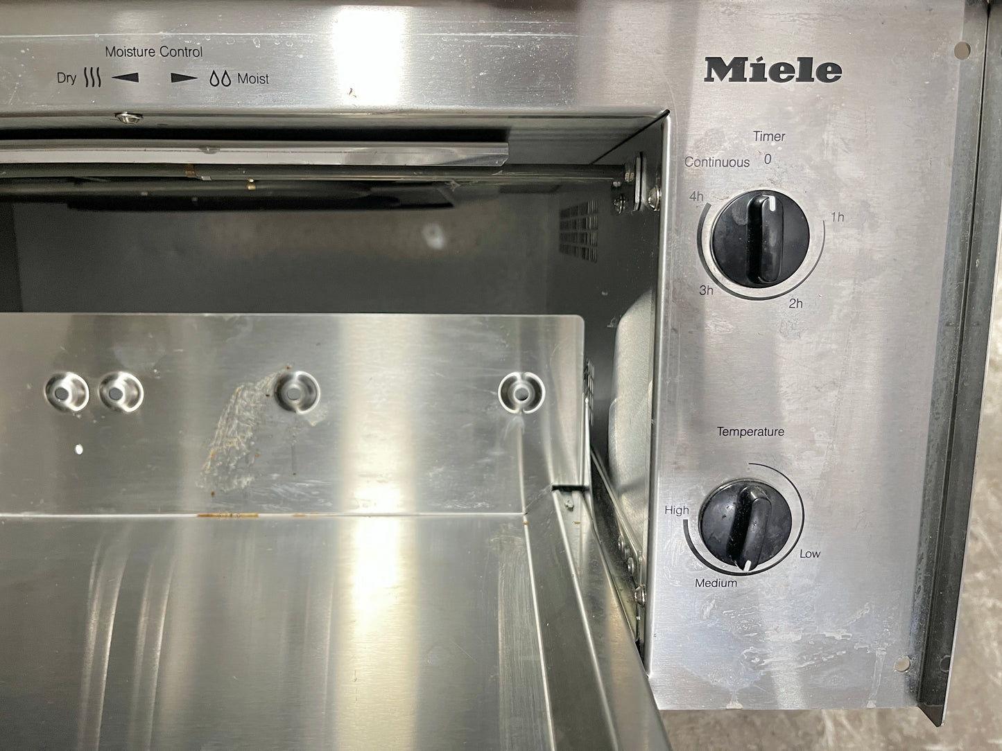 Miele 30 Inch WD01 Warming Drawer Built In to Cabinet, Stainless Steel, Used, Warmer, 101288