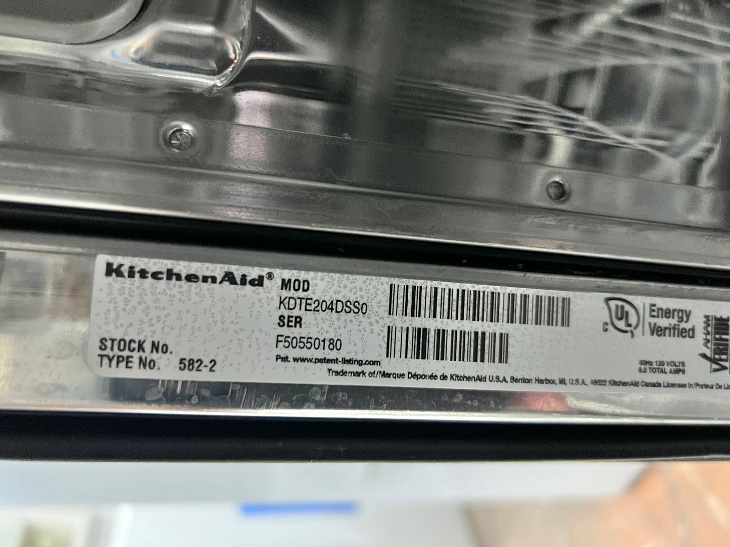 24 Inch KitchenAid Top Control Dishwasher In Stainless Steel, KDTE204DSS0, 444309