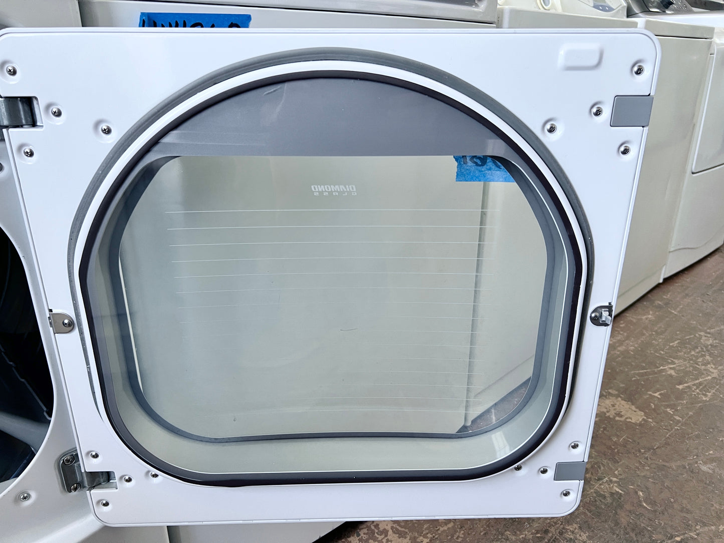 27 Inch LG Steam Electric Dryer Series DLEX5170W 7.3 cu. ft., 14 Dry Cycles, 9 Options, Steam, Sensor Dry, Drying Rack Dual LED Display White , 444361
