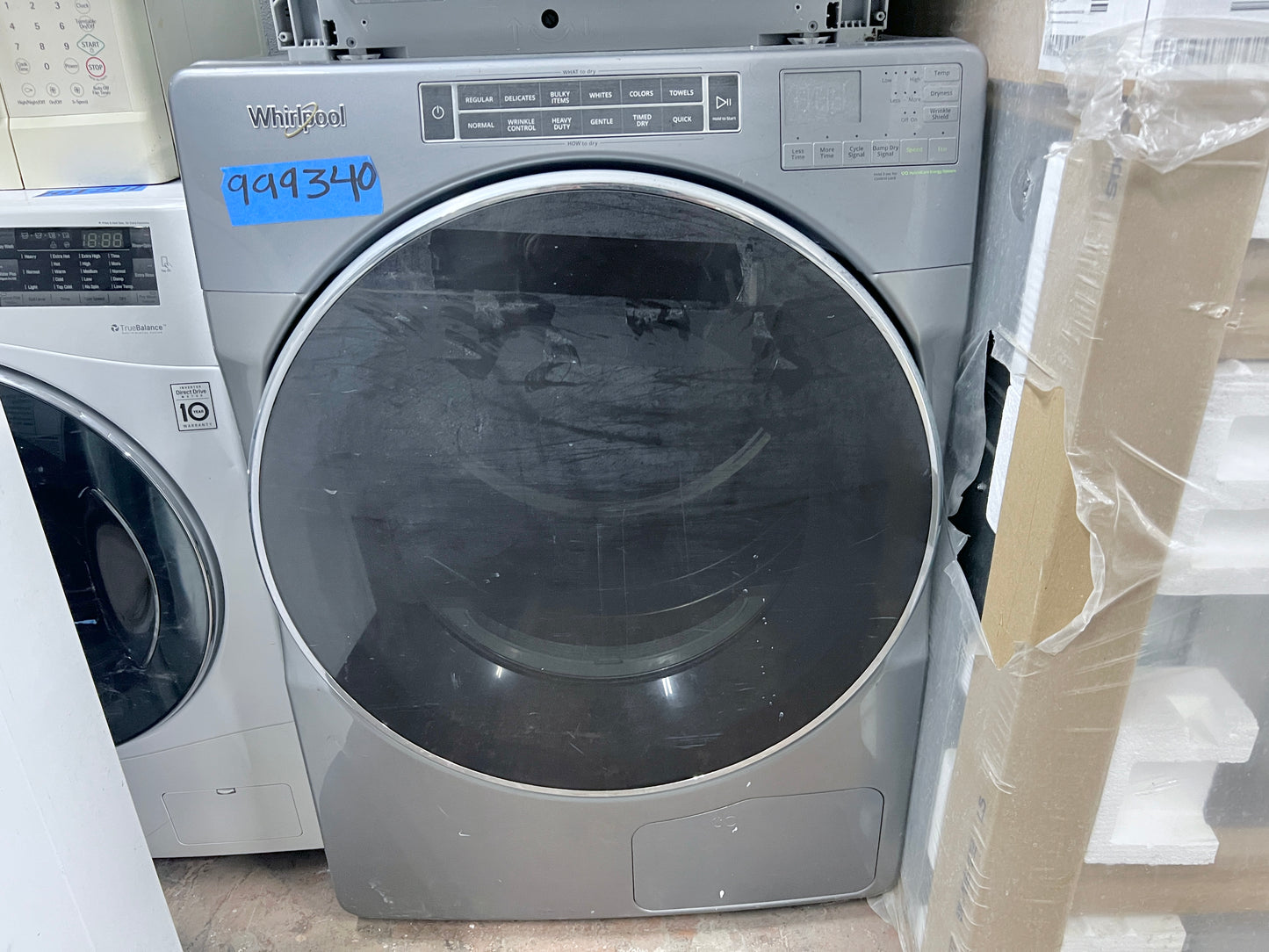 27 Inch Whirlpool WHD862CHC Ventless Electric Dryer with 7.4 Cu. Ft. Capacity, Hybrid Heat Pump Drying Technology, Intuitive Controls, Advanced Moisture Sensing, Closet-Depth Fit, 36 Dry Cycles, Quick Dry, Wrinkle Shield, Eco, ENERGY STAR , 999340
