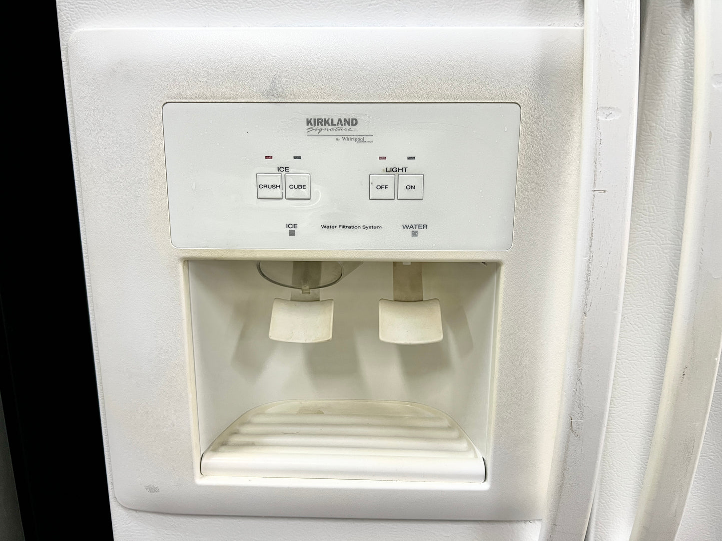 Whirlpool 36 Side By Side Full Depth Refrigerator In Off White With Ice Maker, SS25AEXHW01, 444332