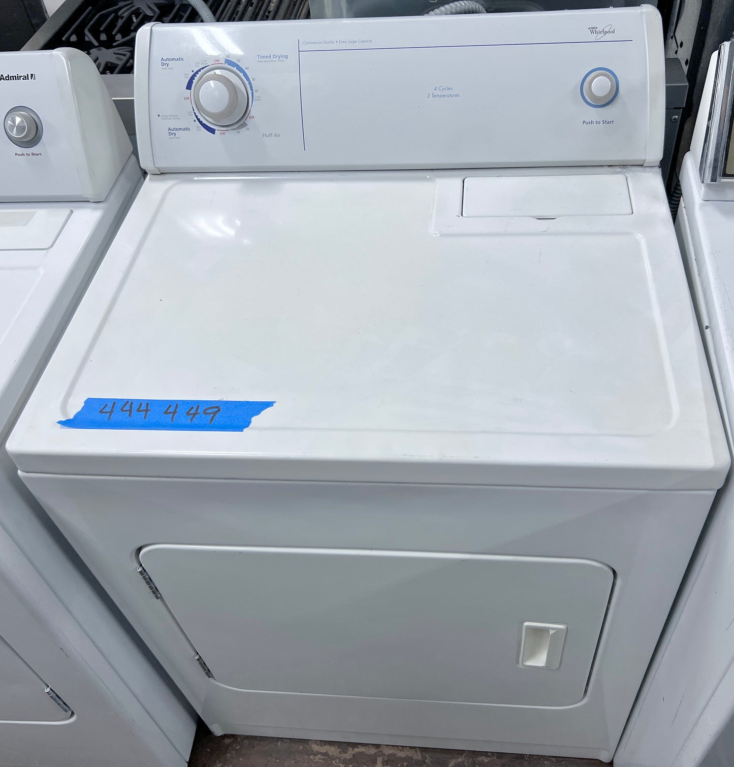 29 inch Whirlpool LER4634JQ Front Load Electric Dryer Machine , White , 444449