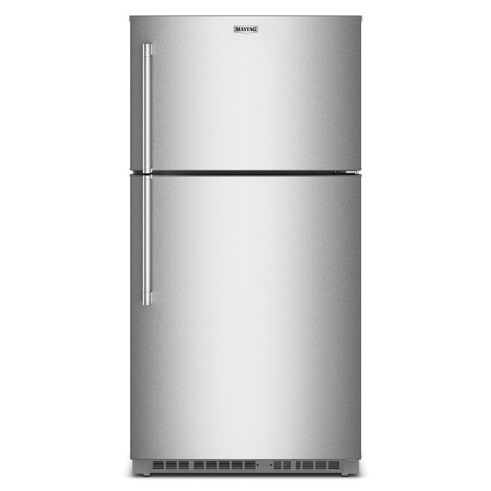Maytag MRTX7621TZ Refrigerator , Top Freezer , Energy Star 21 Cu Ft 33 Inch , Fingerprint Resistance Stainless Steel, 111015