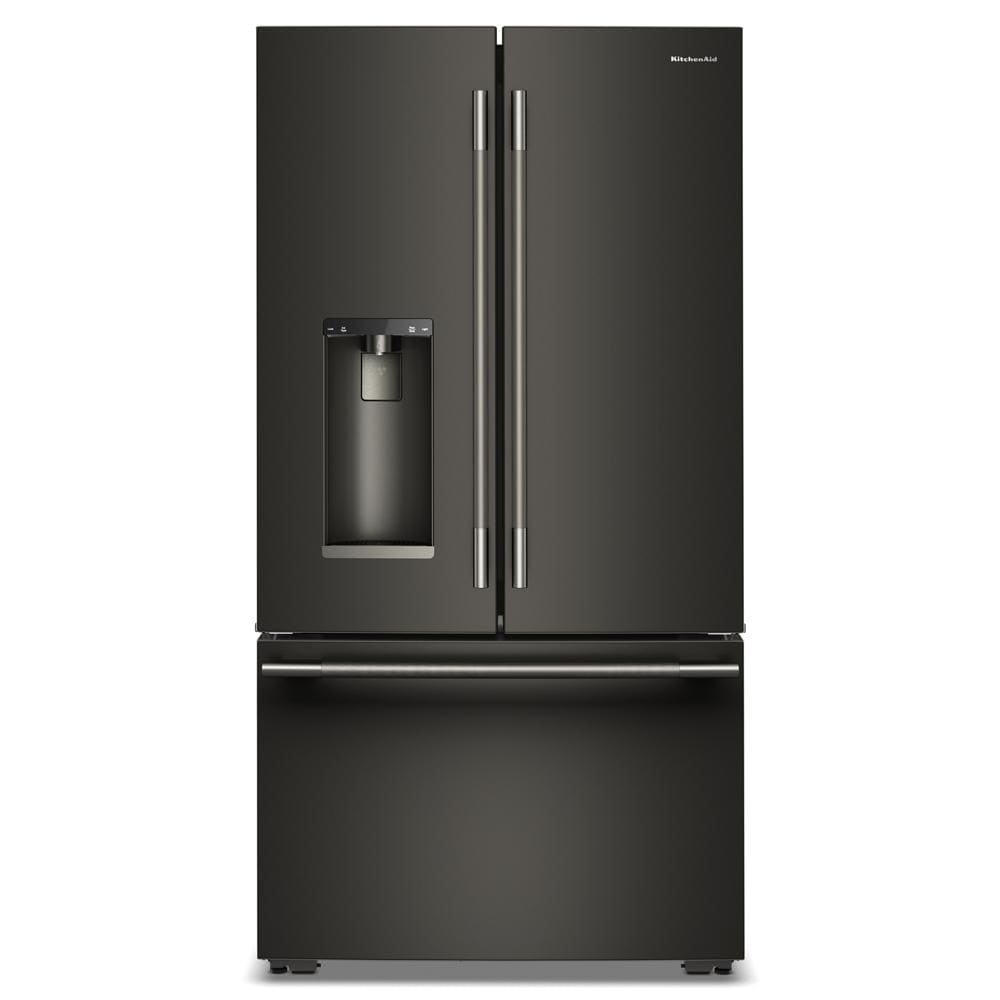 Kitchenaid KRFC636SBE Counter Depth French Door Refrigerator , Exterior Ice and Water Dispenser , Black Ore ,23 Cu Ft , 36 Inch 333002