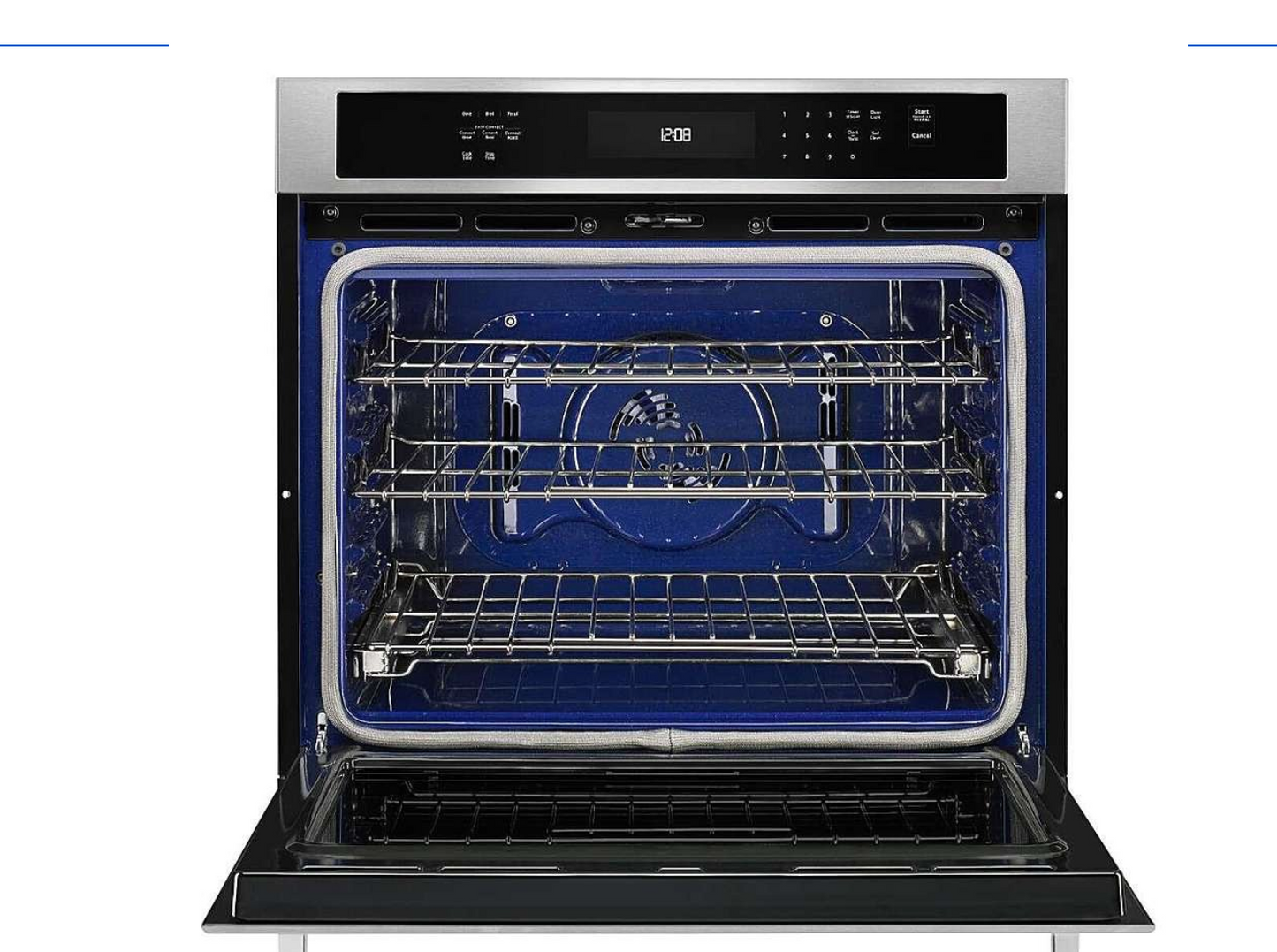 30 INCH KitchenAid KOSE500ESS Single Convection Electric Wall Oven 5 cu. ft., Even Heat True Convection Oven, Self Cleaning, FIT System Guarantee, ADA, Stainless Steel , 999205