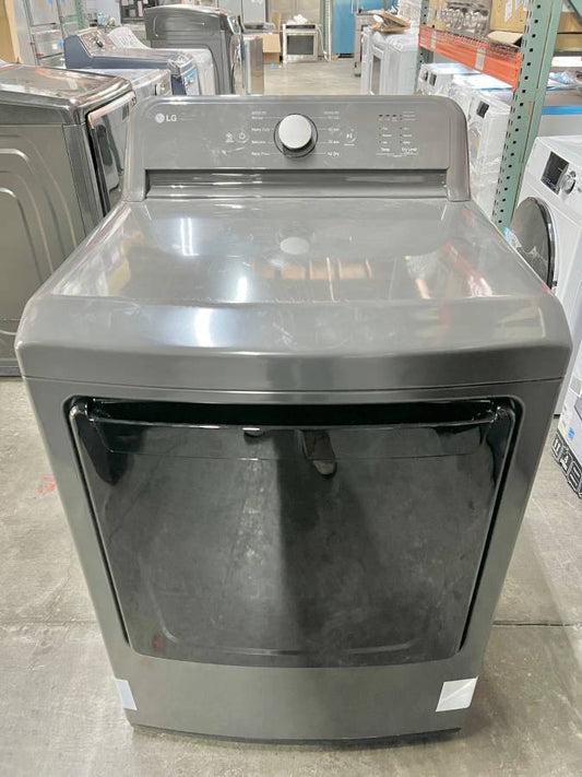 27 INCH LG DLG6101M Ultra Large Gas Dryer with 7.3 cu ft Capacity, Rear Control Sensor Dry, Intelligent Electronic Knobs, Lo Decibel Energy Star * New Open Box * 131307