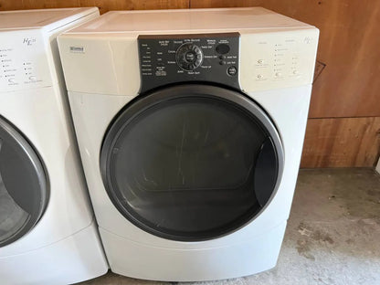 27 Inch Kenmore Elite Front Load Gas Dryer , White , 110.92822102 , 110V , 131302