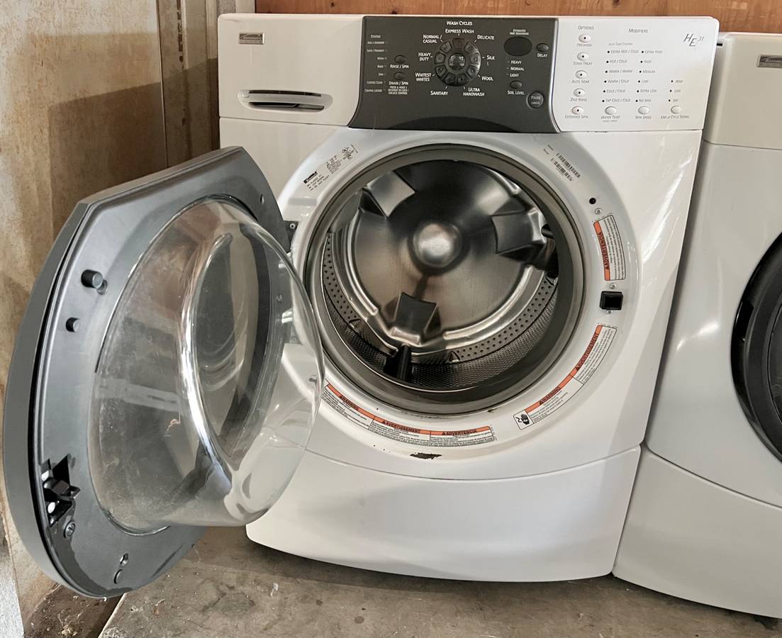27 Inch Kenmore Elite Front Load Washer 110.42922201 , White , Electric 110v , 131301
