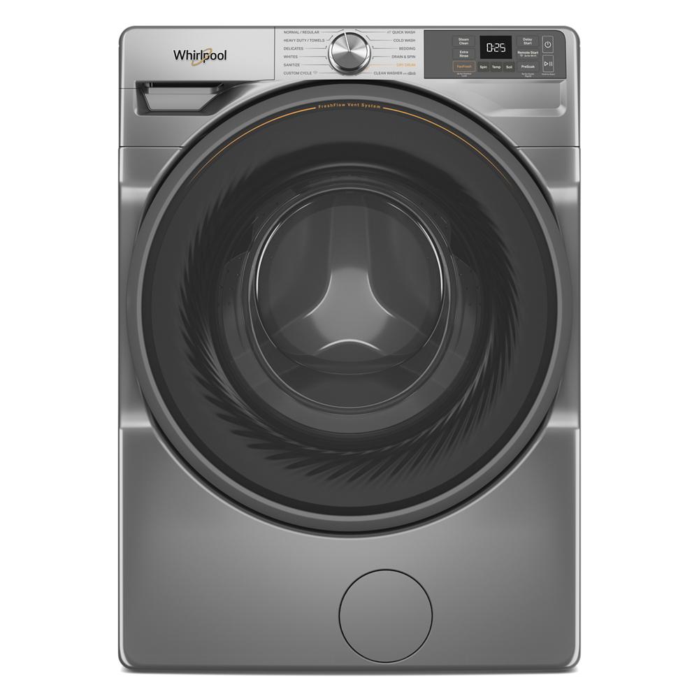 Whirlpool WFW5720RR Smart 4.5 Cu Ft Washer Front Load Radiant Silver Energy Star 27 inch New 999007