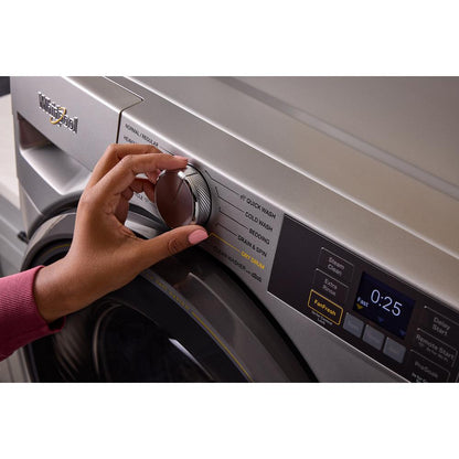 Whirlpool WFW5720RR Smart 4.5 Cu Ft Washer Front Load Radiant Silver Energy Star 27 inch New 999007