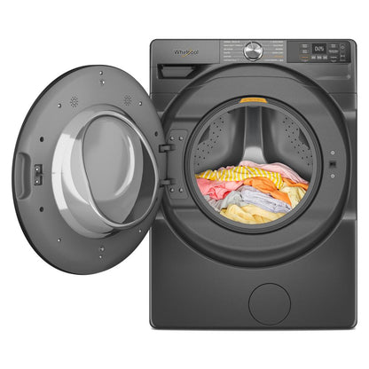 Whirlpool MFW5720RU 4.5 Cu Ft Smart Washer Front Load Volcano Black Energy Star 27 Inch New 999008