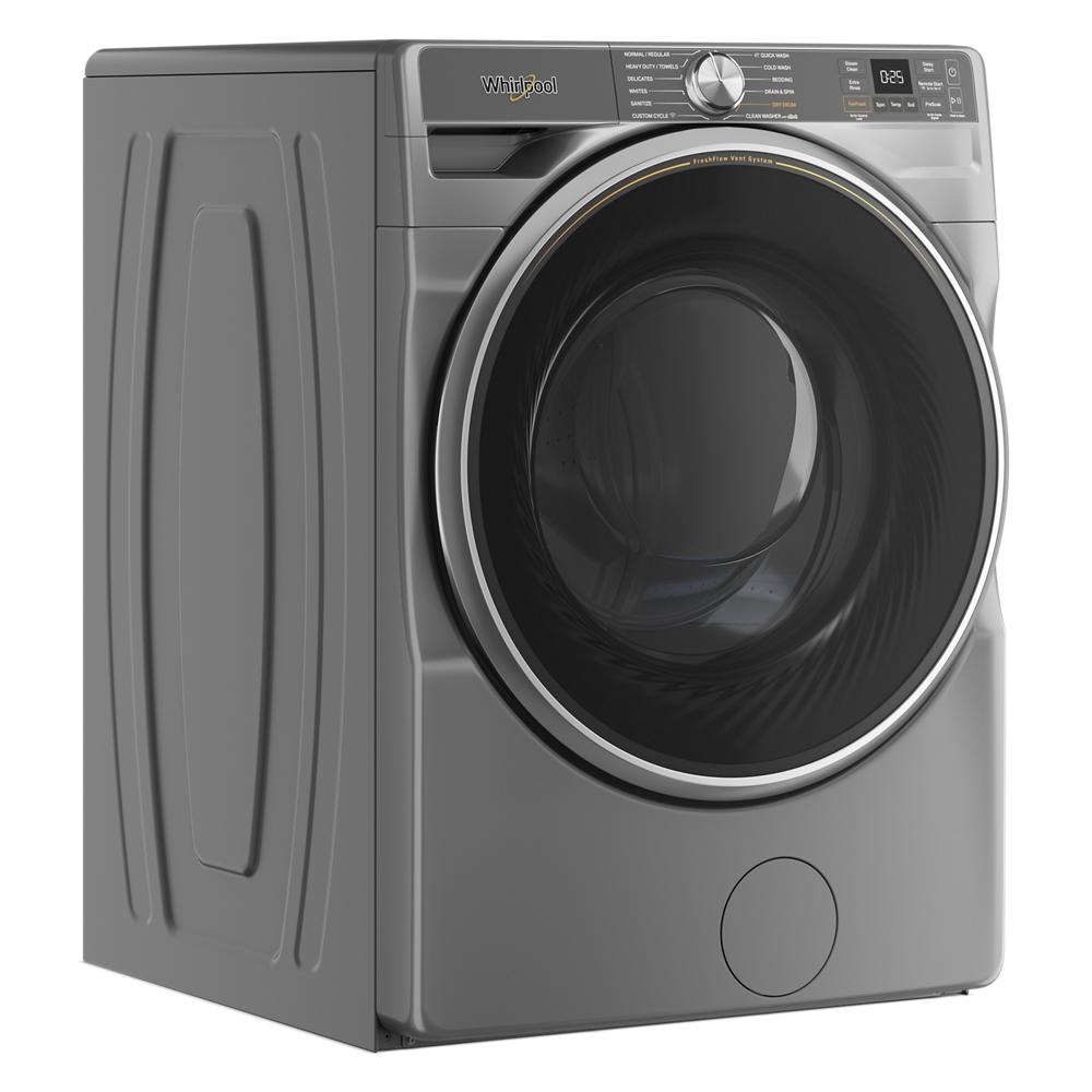 Whirlpool WFW6720RR Smart 5.0 Cu Ft Steam Washer Front Load Radiant Silver Energy Star , 27 Inch , New 999005