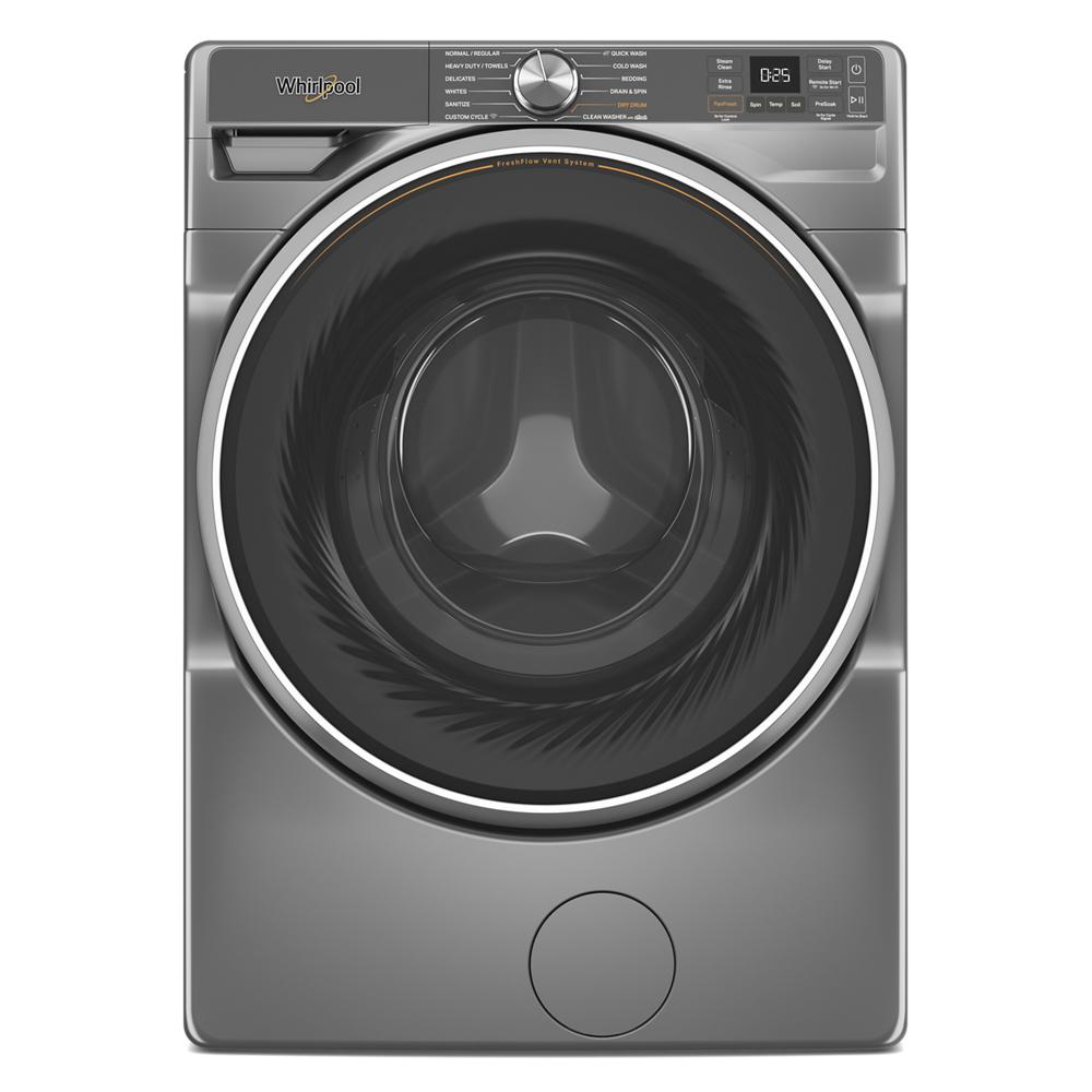 Whirlpool WFW6720RR Smart 5.0 Cu Ft Steam Washer Front Load Radiant Silver Energy Star , 27 Inch , New 999005