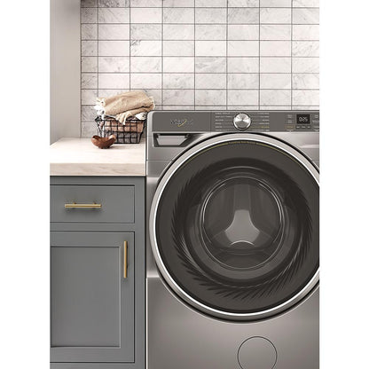 Whirlpool WFW6720RR Smart 5.0 Cu Ft Steam Washer Front Load Radiant Silver Energy Star , 27 Inch , New 999005