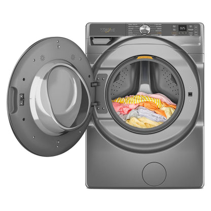 Whirlpool WFW6720RR Smart 5.0 Cu Ft Steam Washer Front Load Radiant Silver Energy Star , 27 Inch , New 999005