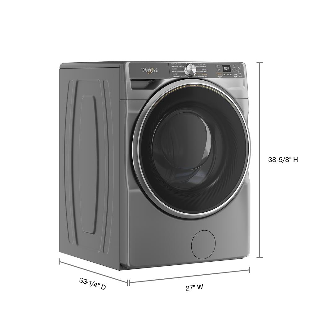 Whirlpool WFW6720RR Smart 5.0 Cu Ft Steam Washer Front Load Radiant Silver Energy Star , 27 Inch , New 999005