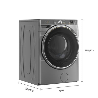 Whirlpool WFW6720RR Smart 5.0 Cu Ft Steam Washer Front Load Radiant Silver Energy Star , 27 Inch , New 999005