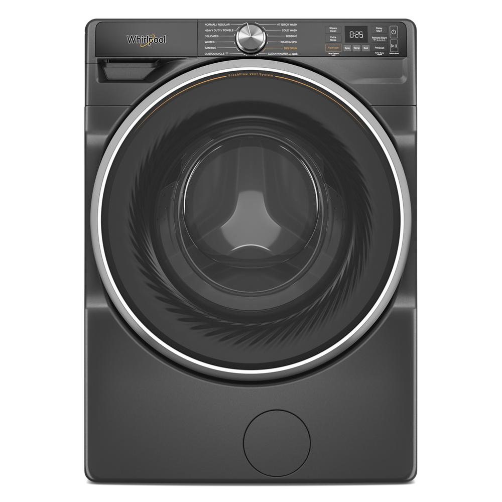 Whirlpool WFW6720RU 5.0 Cu Ft  Smart Steam Washer Volcano Black , 27 Inch Energy Star , New 999004