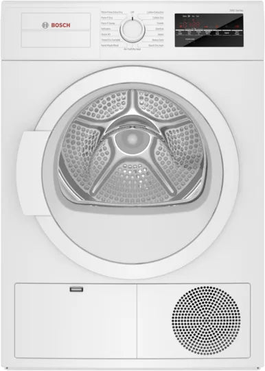 Bosch 300 Series WTG86403UC 24 Inch Ventless Electric Dryer 4 cu. ft., AntiVibration, Energy Star , 369435