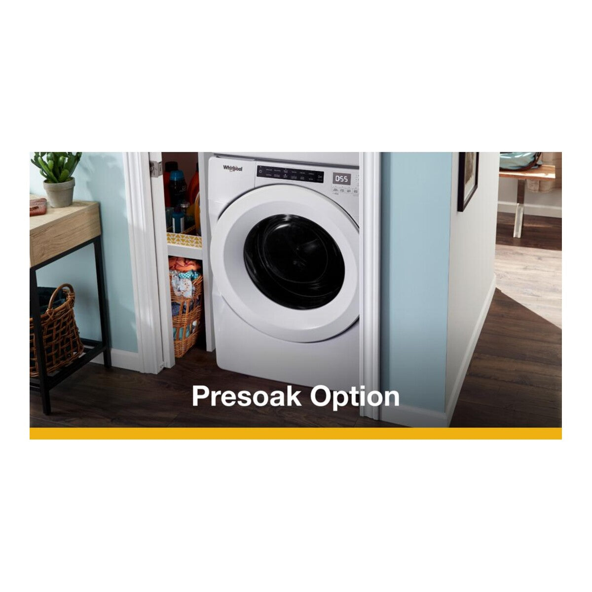 Whirlpool WFW560CHW 4.3 Cu Ft Smart Washer Closet Depth Front Load White 27 Inch Energy Star , 999010
