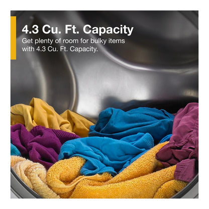 Whirlpool WFW560CHW 4.3 Cu Ft Smart Washer Closet Depth Front Load White 27 Inch Energy Star , 999010