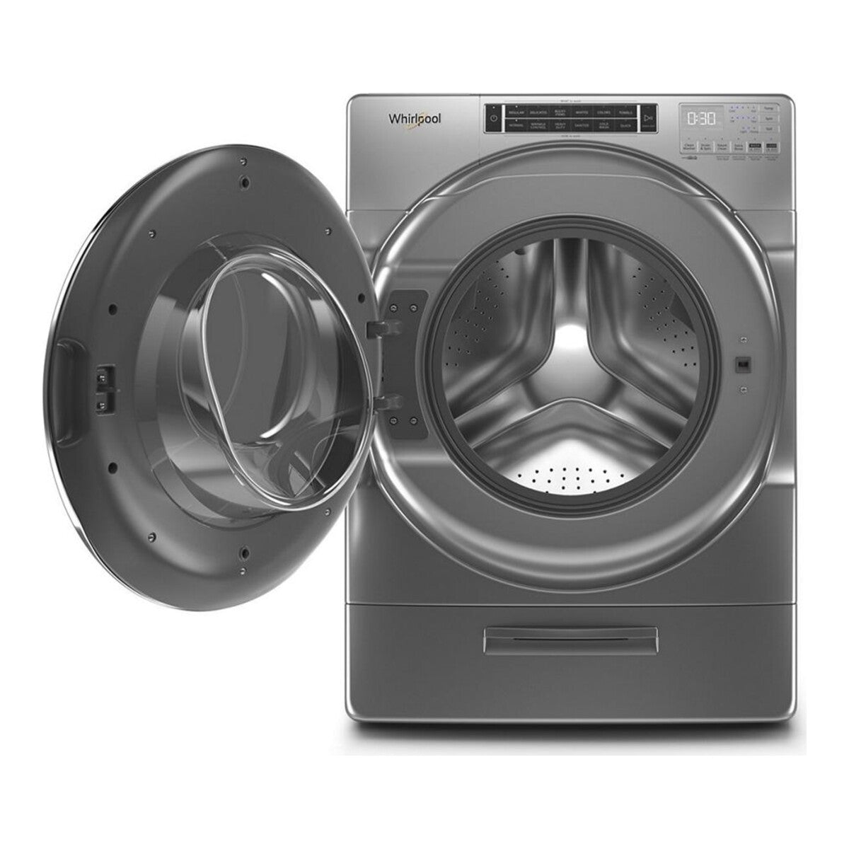 Whirlpool WFW8620HC 5.0 Cu Ft Washer , Front Load , Chrome Shadow , Steam , 27 Inch , New , 999001