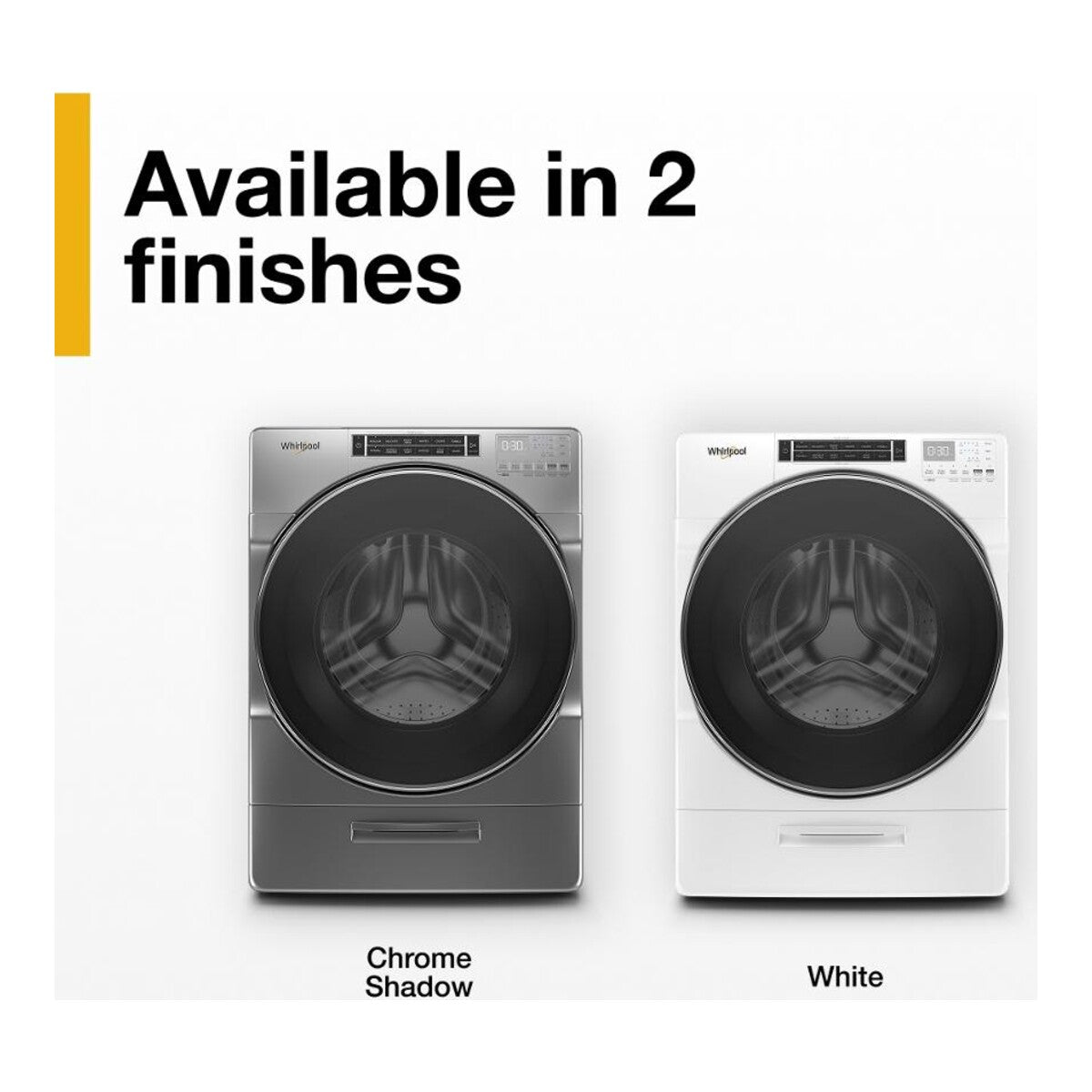Whirlpool WFW8620HC 5.0 Cu Ft Washer , Front Load , Chrome Shadow , Steam , 27 Inch , New , 999001