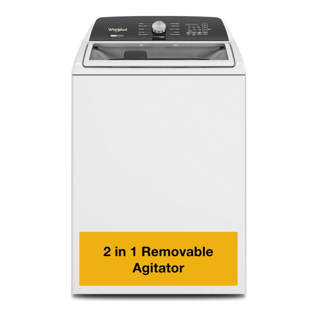 Whirlpool WTW5057LW  Top Load Washer Machine , HE Agitator , Removable Agitator , White , 28 Inch , New , 999020