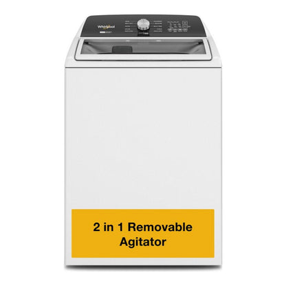 Whirlpool WTW5057LW  Top Load Washer Machine , HE Agitator , Removable Agitator , White , 28 Inch , New , 999020