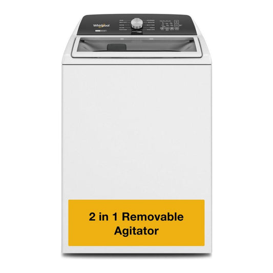 Whirlpool WTW5057LW  Top Load Washer Machine , HE Agitator , Removable Agitator , White , 28 Inch , New , 999020