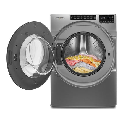 Whirlpool WFW6605MC 5.0 Cu Ft Smart Washer Front Load  Chrome Shadow Energy Star 27 Inch , New , 999011