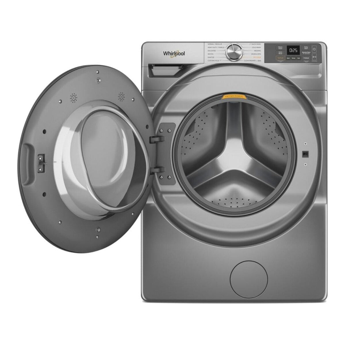 Whirlpool WFW5720RR Smart 4.5 Cu Ft Washer Front Load Radiant Silver Energy Star 27 inch New 999007