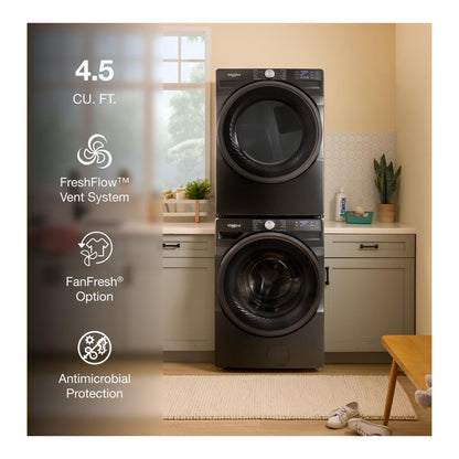 Whirlpool MFW5720RU 4.5 Cu Ft Smart Washer Front Load Volcano Black Energy Star 27 Inch New 999008