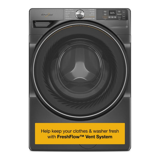 Whirlpool MFW5720RU 4.5 Cu Ft Smart Washer Front Load Volcano Black Energy Star 27 Inch New 999008