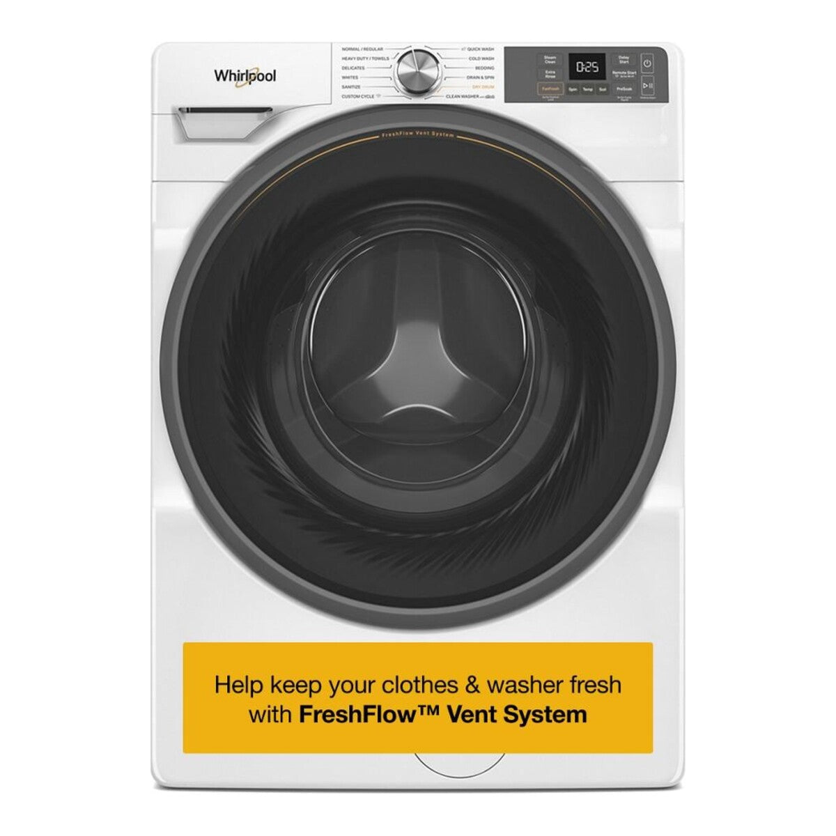 Whirlpool WFW5720RW 4.5 Cu Ft Smart Washer Energy Star Front Load White 27 Inch New  999013