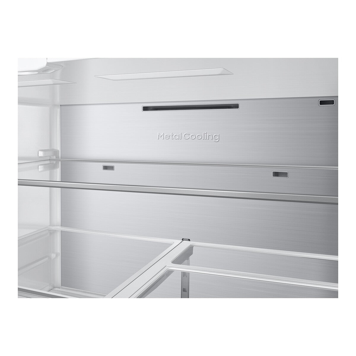Samsung RF90F23EECR Family Hub Refrigerator 4 Door French Style Stainless Steel 23 Cu Ft Counter Depth AI Vision Beverage Center Charcoal Glass , 111019