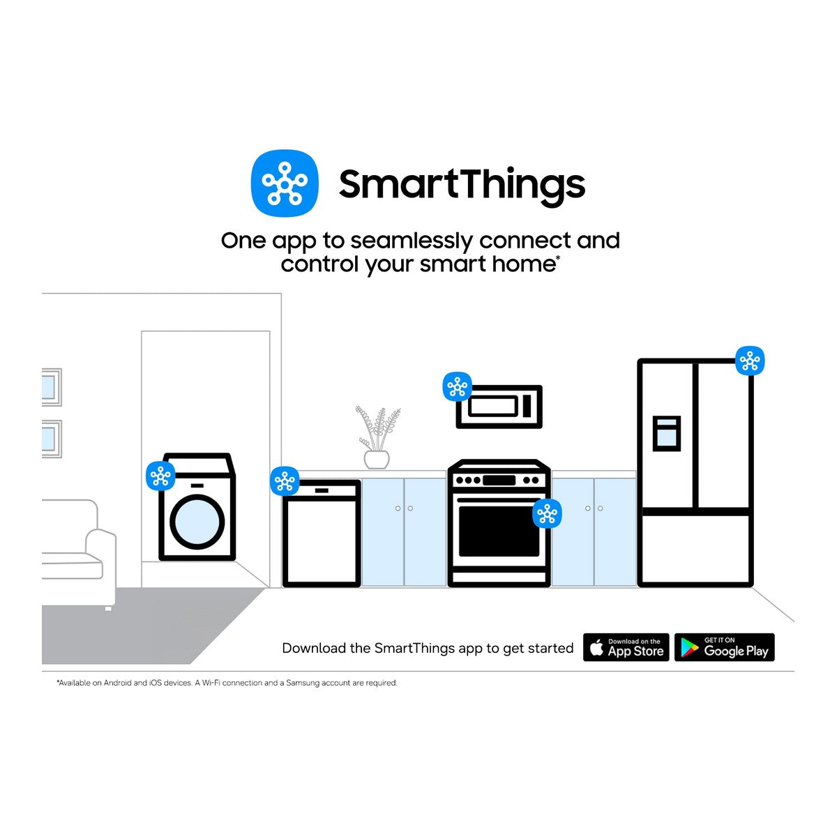 Samsung RF90F23EECR Family Hub Refrigerator 4 Door French Style Stainless Steel 23 Cu Ft Counter Depth AI Vision Beverage Center Charcoal Glass , 111019